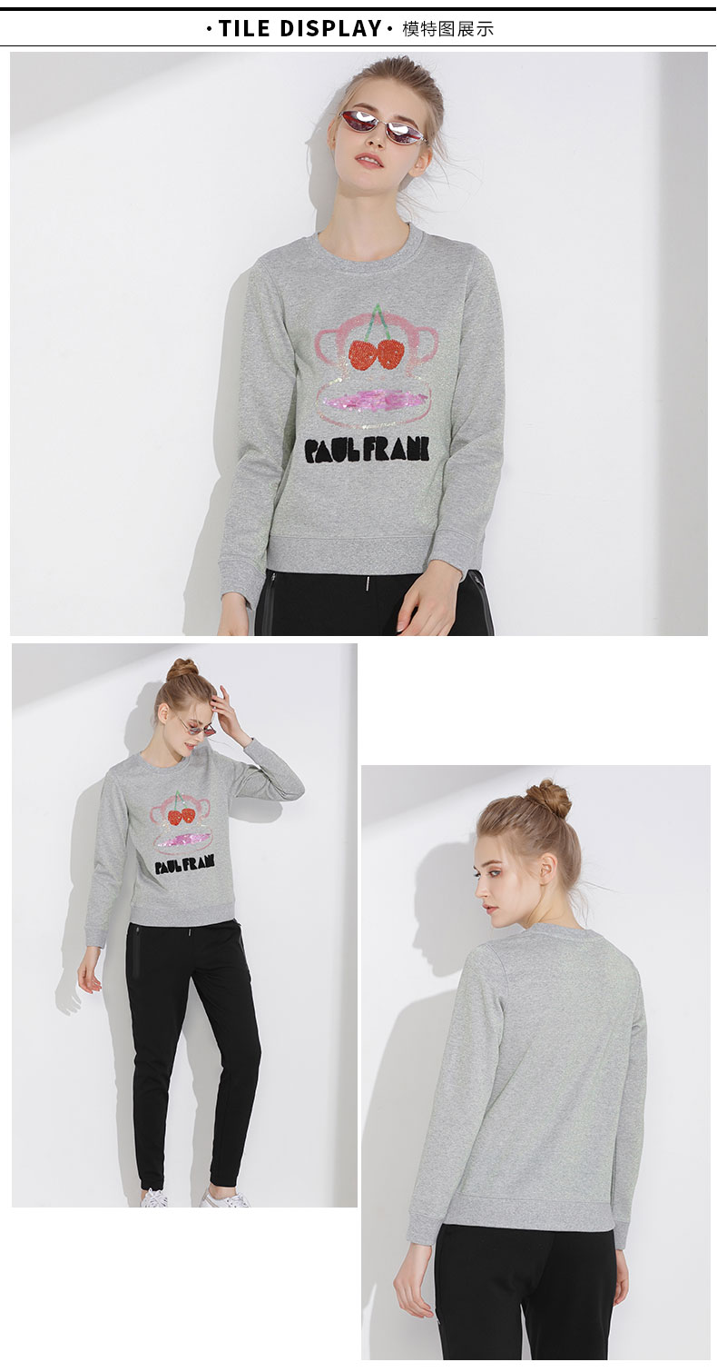 Sweatshirt femme PAUL SINGE FRANC GRANDE BOUCHE - Ref 3216627 Image 15