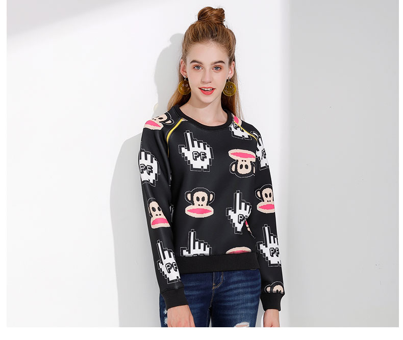 Sweatshirt femme PAUL SINGE FRANC GRANDE BOUCHE - Ref 3216627 Image 27
