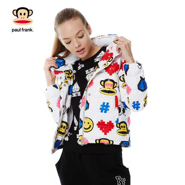 Paul Frank 大嘴猴 女式轻薄连帽羽绒服 天猫优惠券折后￥139起包邮（￥189-50）