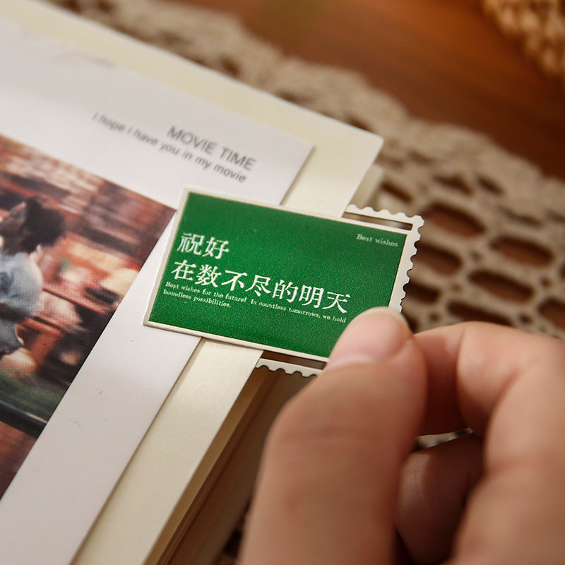 金属书签高档精致高级感 文艺简约小学生书签夹 高颜值实用礼物