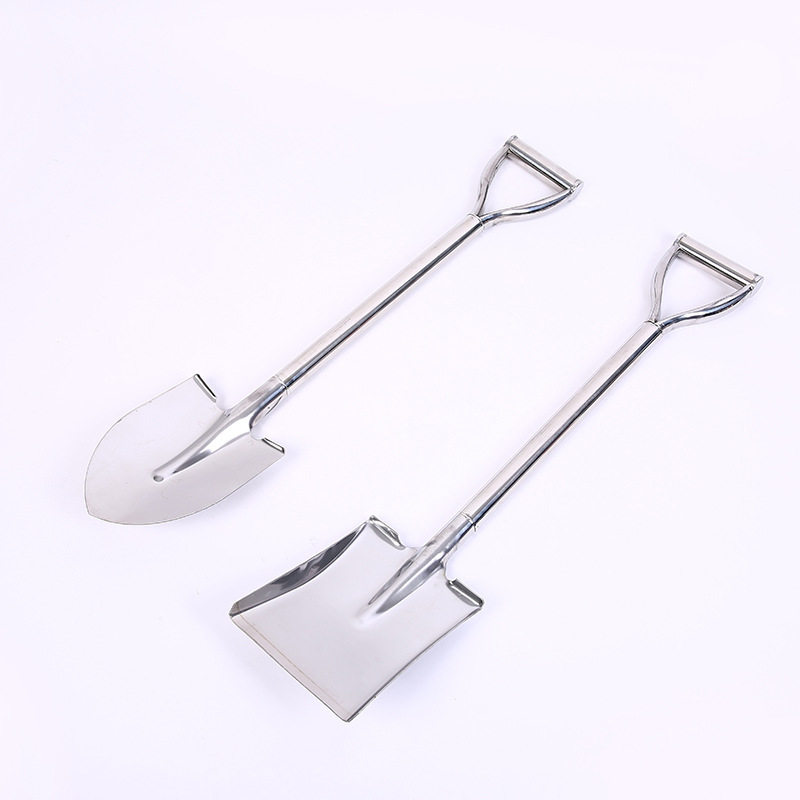 Thicken stainless steel shovel tool household with iron shovel claw grass dig long handle steel shovel hoe planting tree