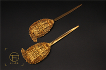 Wan Bao De retro Court pure handmade costume drama Ming and Qing headdress Hanfu jewelry Attic figure hairpin restoration