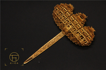 Ancient method handmade Chinese traditional jewelry museum restoration Ming Dynasty Han clothing jewelry headwear cultural relics gold and silver collection