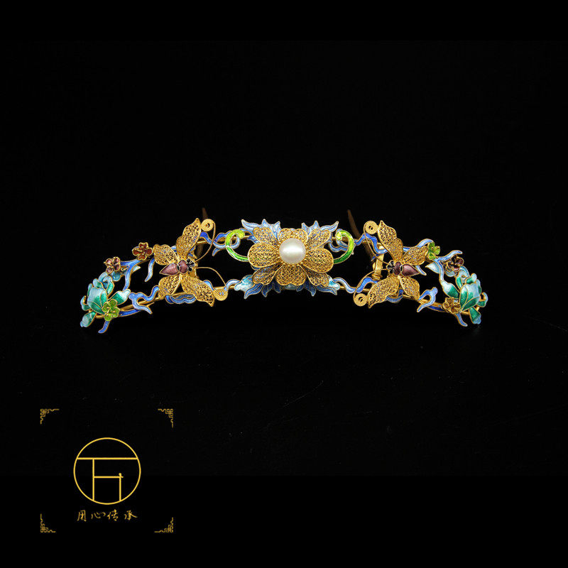 Wanbaode original butterfly flower tin out-of-print display