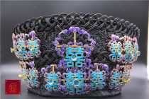 Imitation of the Qing Dynasty silk inlaid cuiyazi headdress Forbidden City Hanfu accessories ancient costumes film and television