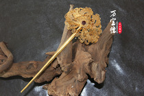 Filament inlay * Antique Hanfu 99 Pendant * Silk Hairpin Headwear Forbidden City Treasure Antiques Fine Handmade Silver Gilt