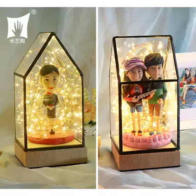 Photo clay figurine custom clay soft pottery Doll Doll figure wax figure clay sculpture birthday gift