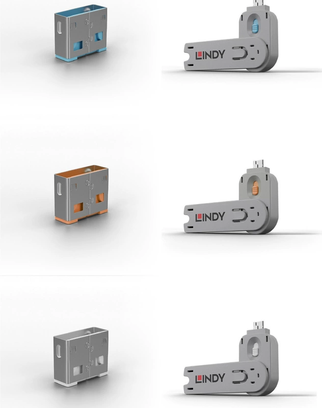 Đức LINDY máy tính xách tay máy tính để bàn dữ liệu chống trộm máy tính cắm USB khóa cổng usb khóa đa năng