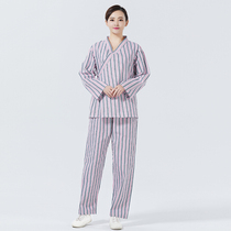 Hospital patient suit New cotton patient suit round neck orthopedic beauty care suit Female inpatient patient number suit Male