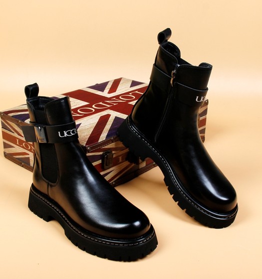 2023新款切尔西机车男靴时尚休闲马丁靴内增高青年短靴英伦男靴子