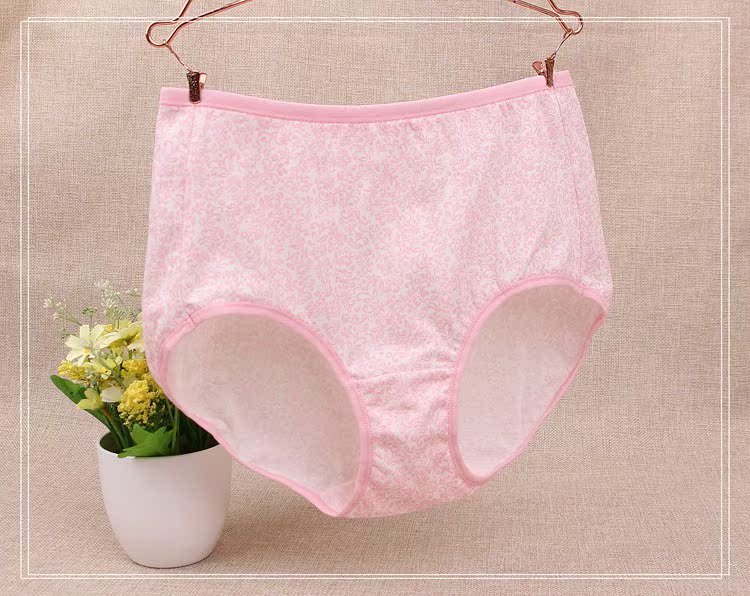 2018 mới quần bướm affin nữ 100% cotton mid-eo cotton kích thước lớn rộng thoải mái cotton mẹ thoải mái quần lót đẹp