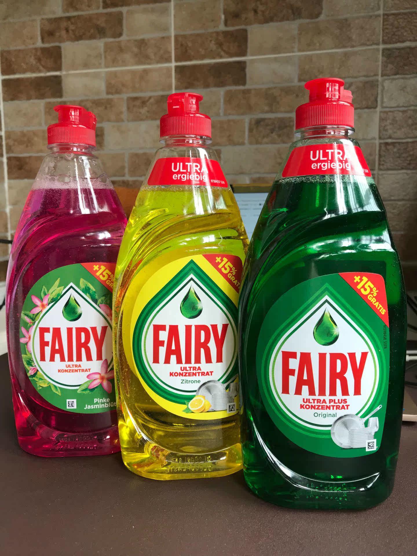 Imported from Germany Fairy dish soap food grade concentrated mild phosphorus-free baby bottle tableware fruit and vegetable cleaner