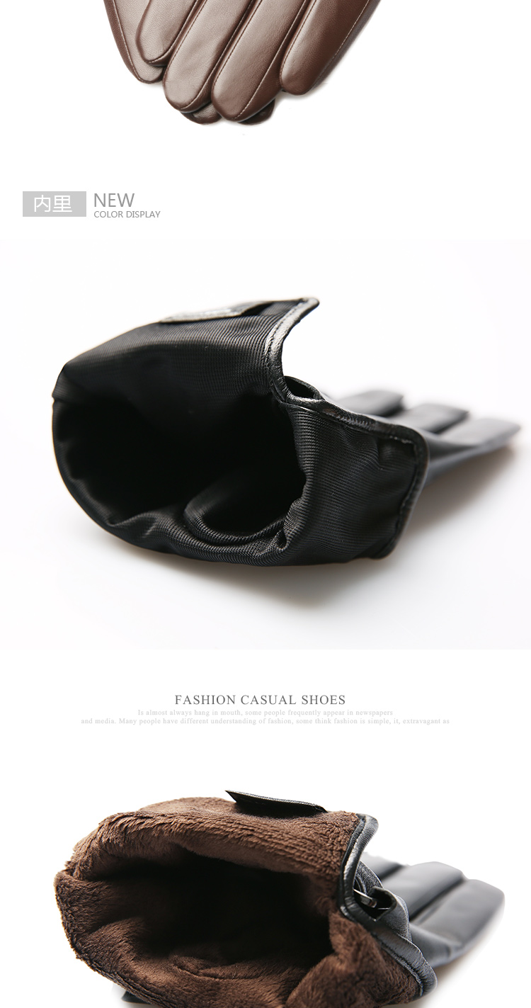 Gants pour homme      en peau de mouton - Ref 2781593 Image 17