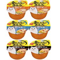 Inabao cat wet food Cat canned golden taste cup hair ball cat food Cat food Cat snacks 80g*6 cans combination