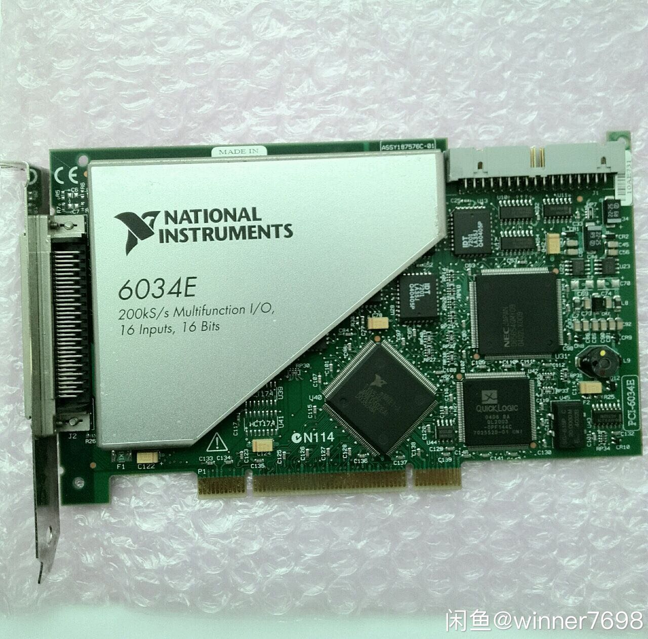 United States NI PCI-6034E multifunctional data acquisition card DAQ 778075-01 original