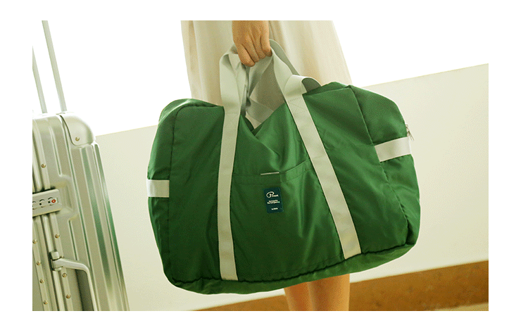 Túi du lịch có thể gập lại nữ nam xách tay Hàn Quốc túi duffel khoảng cách ngắn du lịch dung lượng lớn túi hành lý nhẹ túi lên máy bay tui du lich
