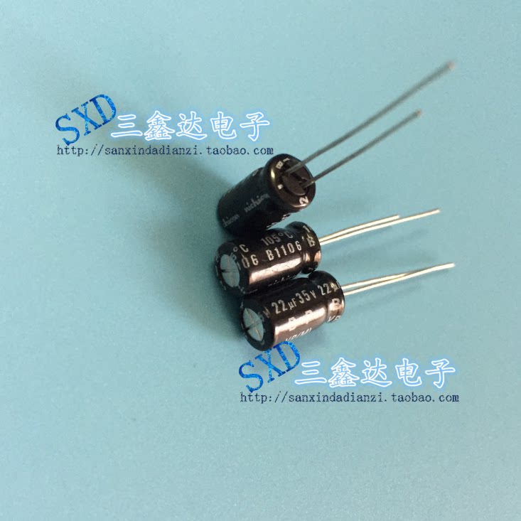 35V22UF 22UF 225V New original power amplifier audio polarization NP electrolytic capacitor 6*12 spot