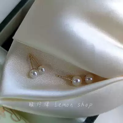 Korean advanced design sense pearl earrings female sterling silver earrings simple small earrings 2021 New