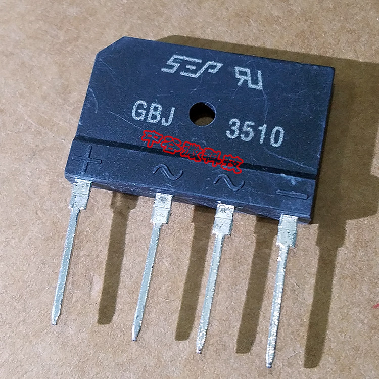 New rectifier bridge GBJ35 35 A1000V bridge rectifier single column straight plug 4 feet