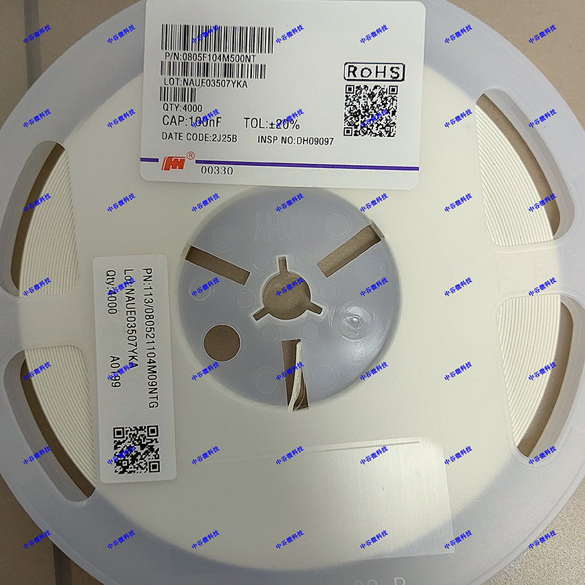 SMD capacitor 0805F104M500NT 0805 50V104 50V100NF 50V0 1UF 50 price