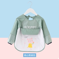 2060 Long -Sleeed Peach Heart Bear Green