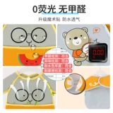 Детский портативный водонепроницаемый летний тонкий нагрудник без рукавов для еды, с карманом, анти-грязь, сзади на завязках