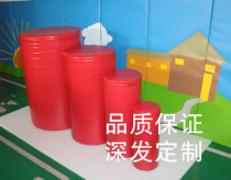 Supply production of childrens gymnastics pad cylindrical pad manufacturers cylindrical diameter large cylinder conventional color optional