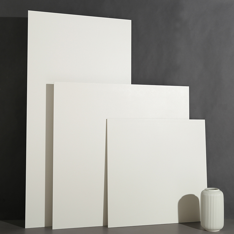 Famous products hui milk white micro cement tile matte beige kitchen bathroom wall tiles living room toilet floor tiles