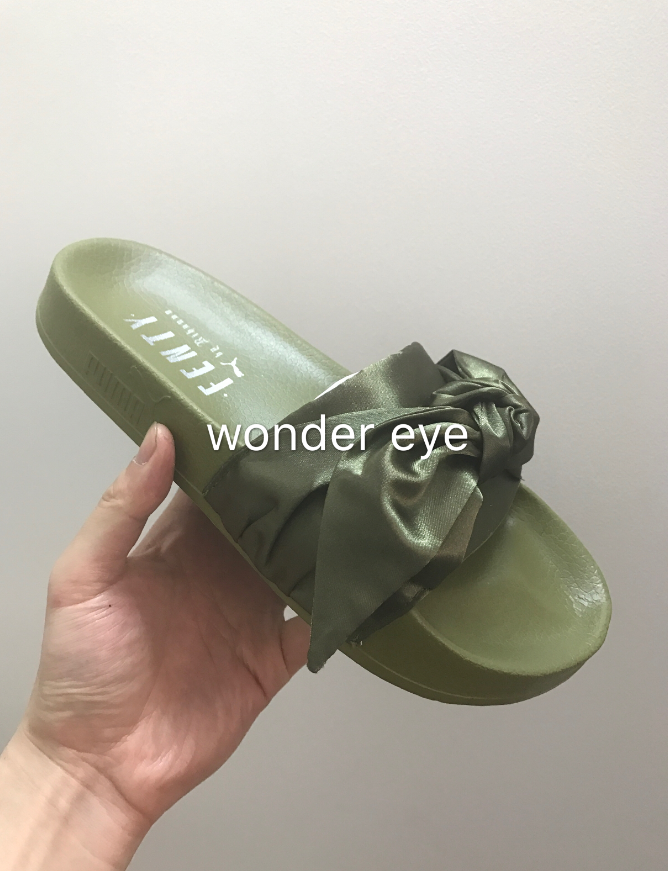 Puma Bandana 彪 hana nơ ruy băng lụa bột dép thể thao giày bột cung điện gió dép crocs chính hãng