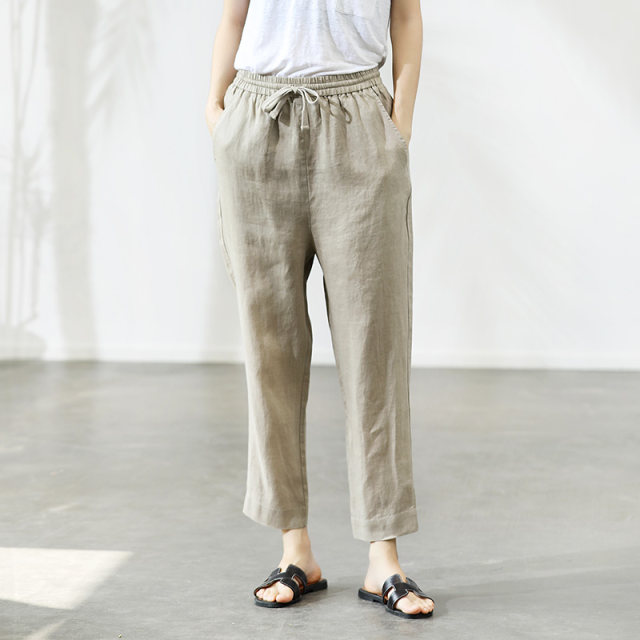thin linen trousers