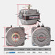 Refrigerator Freezer Freezer Cooling Fan/Condensator Motor/Pole Asynchronous Fan 25W35W40W60W Copper Wire