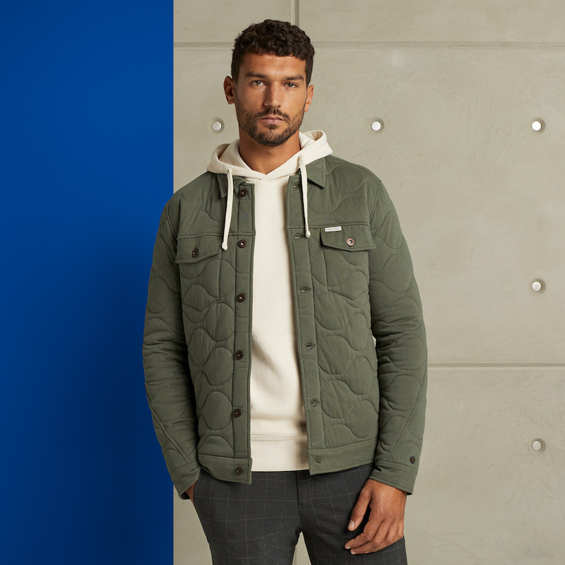 European and American Style Winter New Product Soft and Comfortable Cotton Quilted Single-Breasted Shirt Jacket Men's Casual Commuting Lapel Pocket European and American Style Winter New Product Soft and Comfortable Cotton Quilted Single-Breasted Shirt Jacket Men's Casual Commuting Lapel Pocket