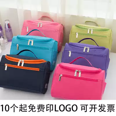 Beauty salon cosmetic bag custom pattern wash bag can be printed Rose Red waterproof care Hand bag custom LOGO