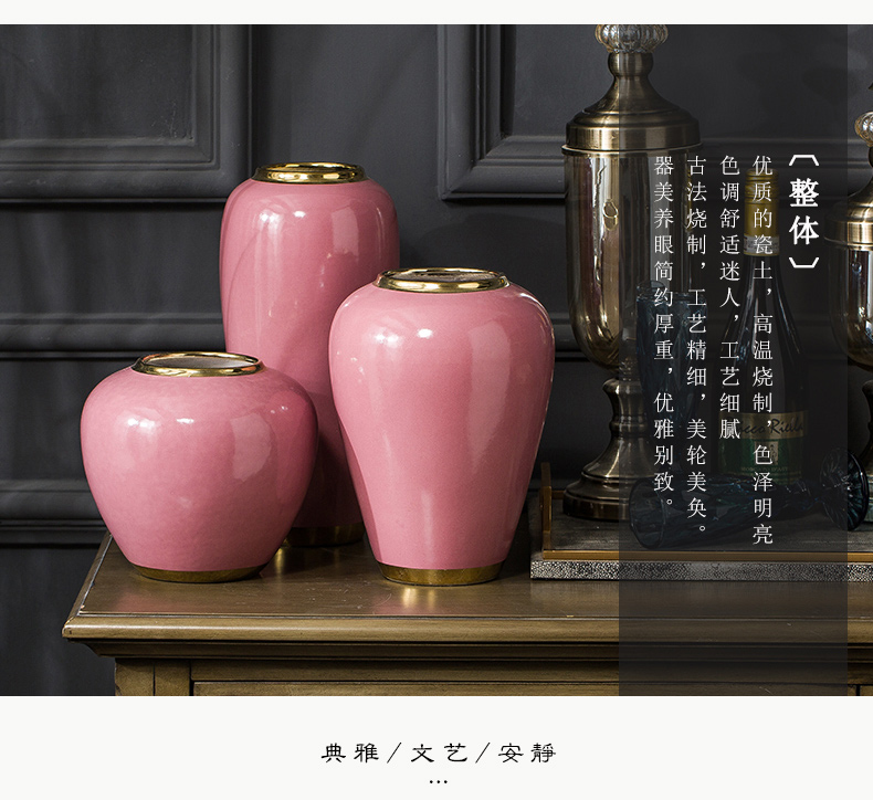 Vase furnishing articles European style small POTS dry flower arranging flowers sitting room is contracted and I household small pure and fresh and creative decoration