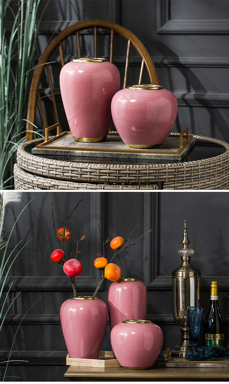 Vase furnishing articles European style small POTS dry flower arranging flowers sitting room is contracted and I household small pure and fresh and creative decoration