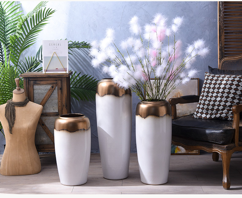 I and contracted ceramic floor large vase flower arranging dried flowers sitting room home decoration furnishing articles TV ark, furnishings