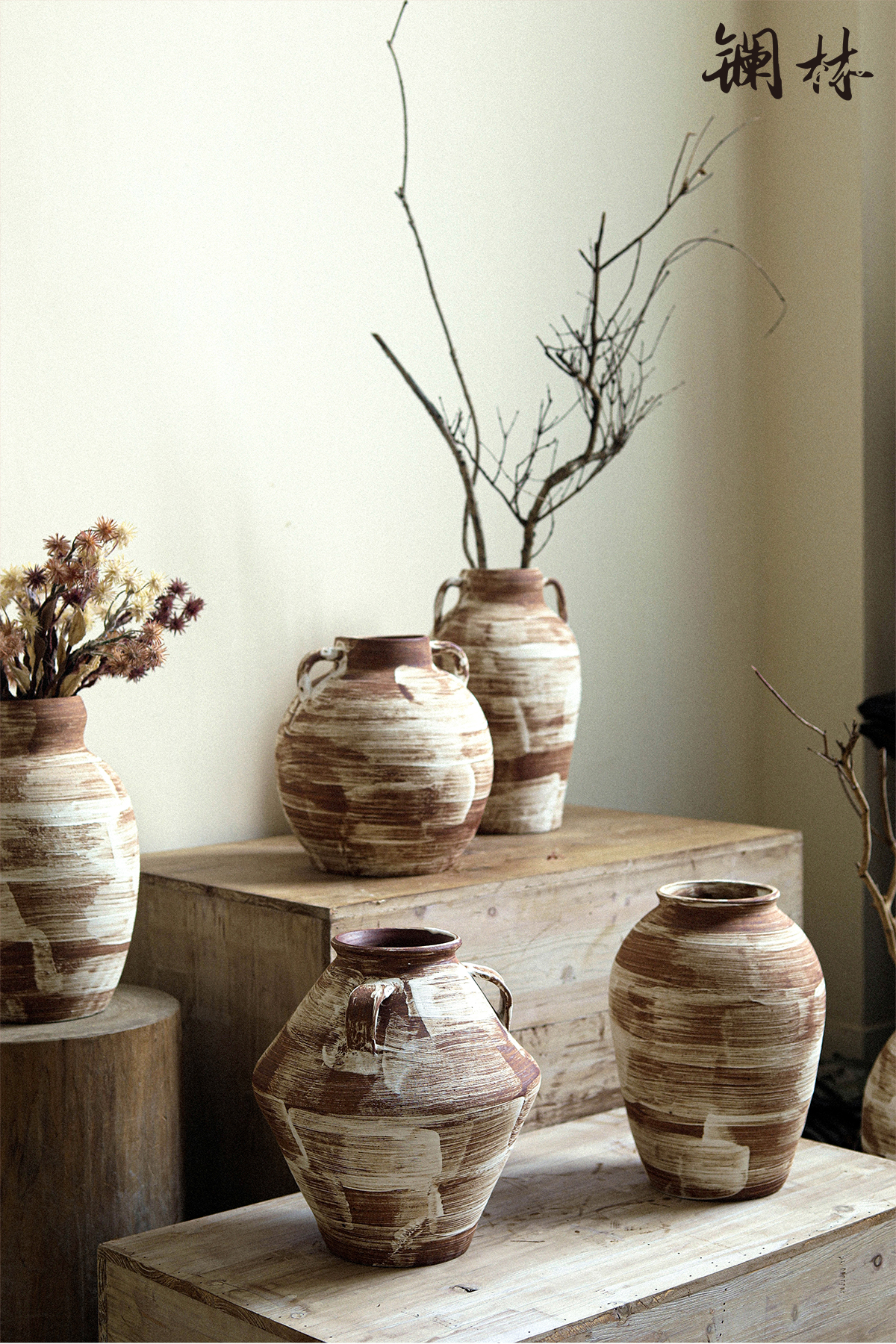 Ceramic vase coarse some Ceramic pot rural wabi-sabi wind restoring ancient ways flower arranging furnishing articles soft outfit home sitting room adornment of home stay facility