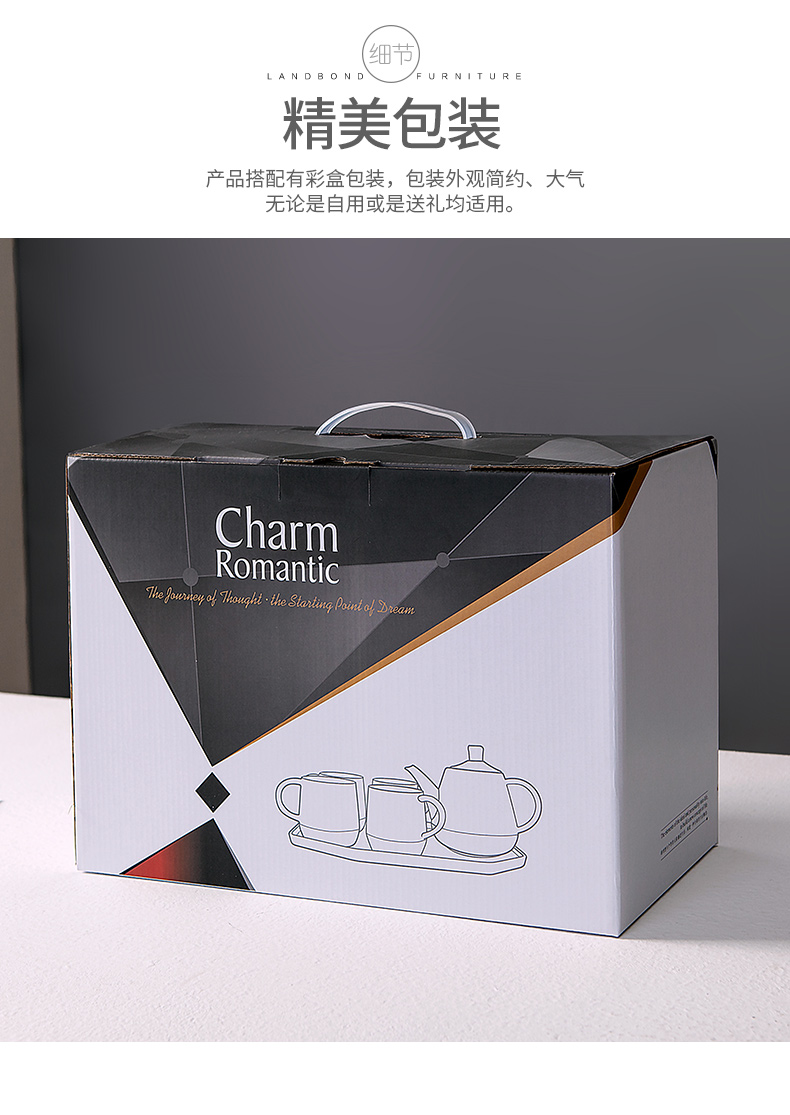 Japanese tea set home sitting room ceramic teapot teacup kettle cold tea kettle cup of water glass suits for