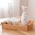 Rượu vang trắng gốm sứ Nhật Bản phù hợp với bình hông uống cốc nhỏ màu vàng rượu thủy tinh thủy tinh nhỏ rượu vang trắng tươi - Rượu vang giá để rượu độc đáo Rượu vang