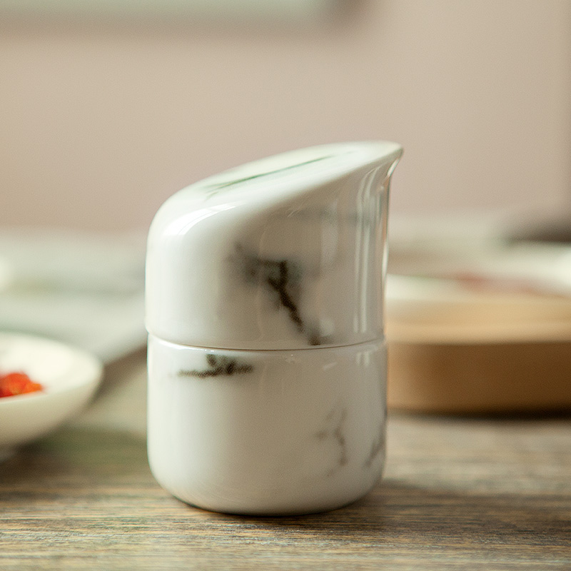 Creative contracted ceramic teeth toothpicks extinguishers home sitting room tea table box restaurant table toothpicks as cans move toothpick bottle