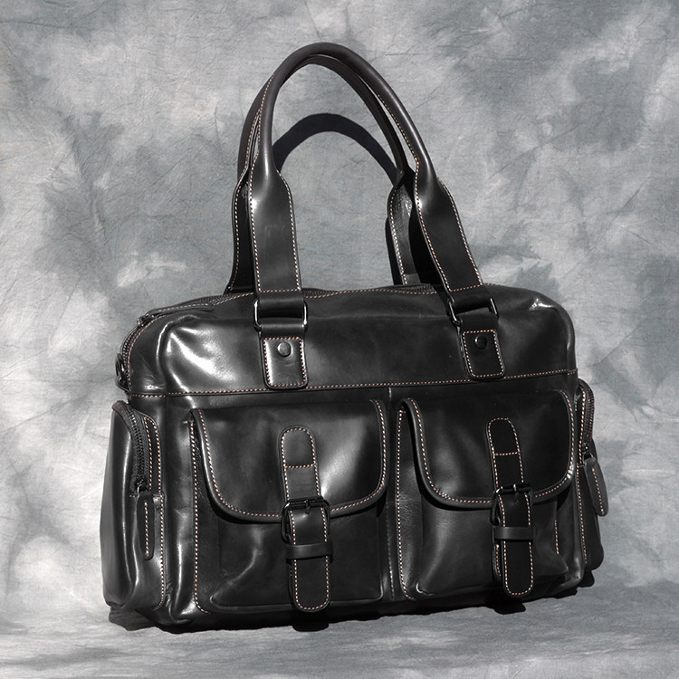 Head Layer Oil Wax Bull Leather Men Large Capacity Hand Single Shoulder Travel Bag Genuine Leather Luggage Bag Business Casual Tide Man Bag