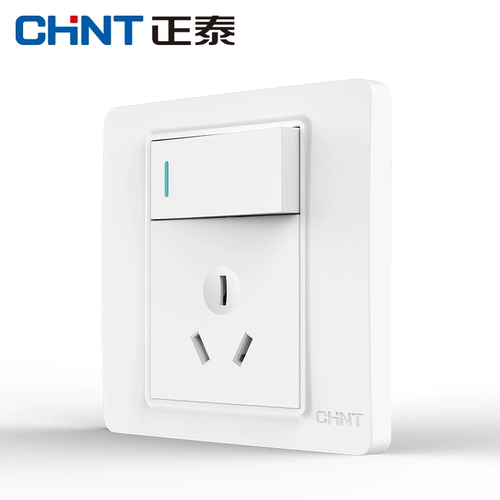 Zhengtai Electrician New7i Ivory White Switch разъем One One One 10a Три -япел выключатель 10a Три -отверстие 10a