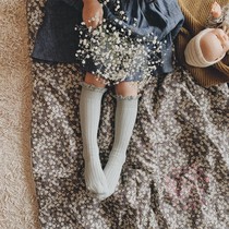 Domestic Spot Collegien Childrens Baby Lace Flower Lace Midbarrel Socks Retro Cute And Sweet