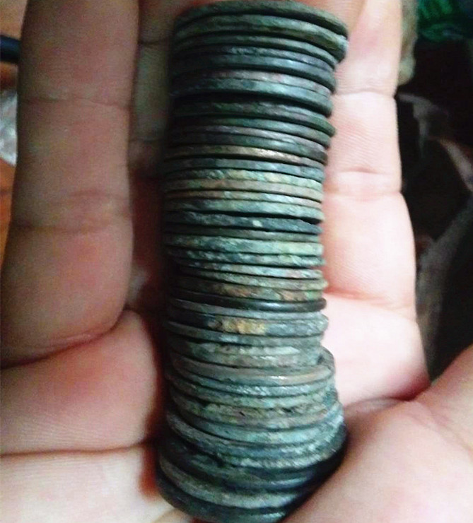 Tiền cổ / Shengkeng Tang Dynasty Kaiyuan Tongbao cách 40 gói dong xu co