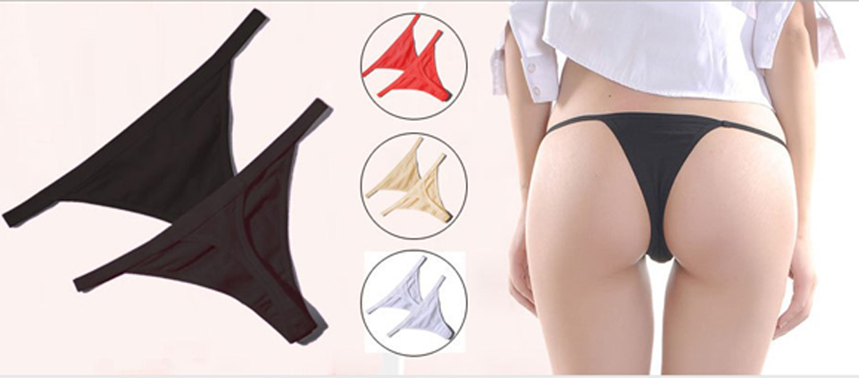 Quần lót mỏng gợi cảm Quần đùi cotton nữ eo thấp vô hình cơ thể t-back thể dục liền mạch quan lot nam eo thap