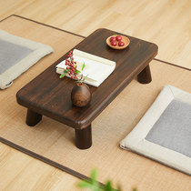 Tatami small tea table solid wood kang table short table day style tea table ground table floating window small table bedroom sitting ground bed table