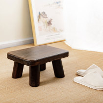 Japanese solid wood household stool shoe stool Low stool square stool Small bench Small wooden stool Baby stool into the door to wear a shoe stool