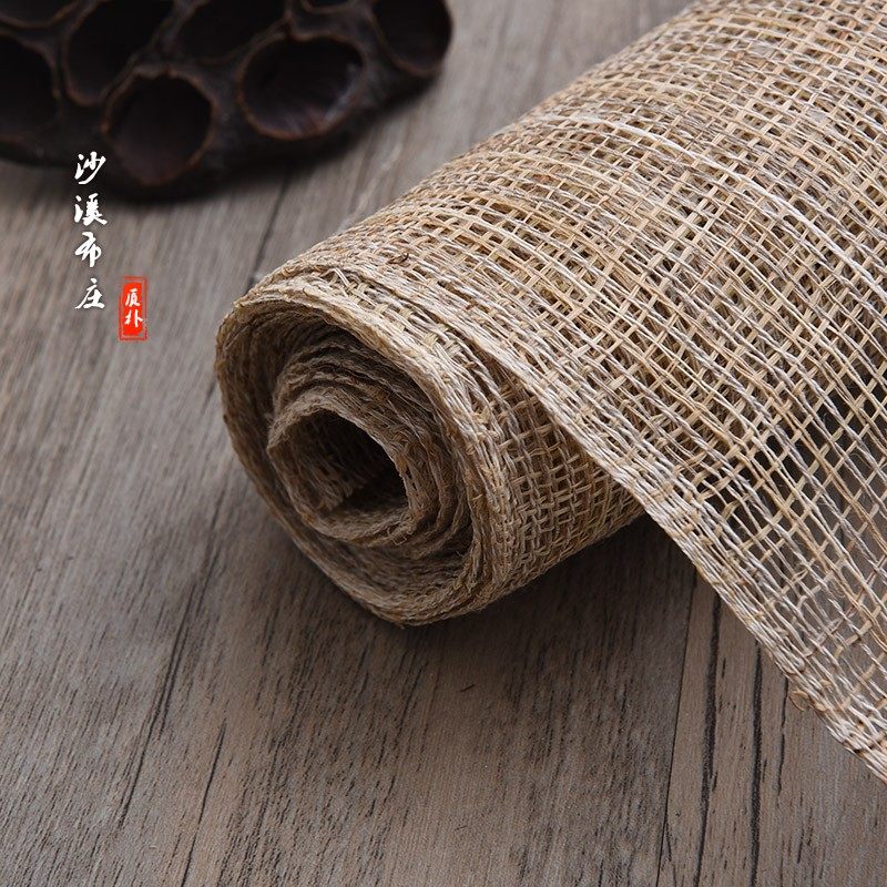 Ancient construction wrapping column wrap pillar anti-cracking raw lacquer Hemp Cloth Suspended Ceiling Decoration Partition Hemp Cloth Lacquerware Cloth Handmade Shabbo-Taobao