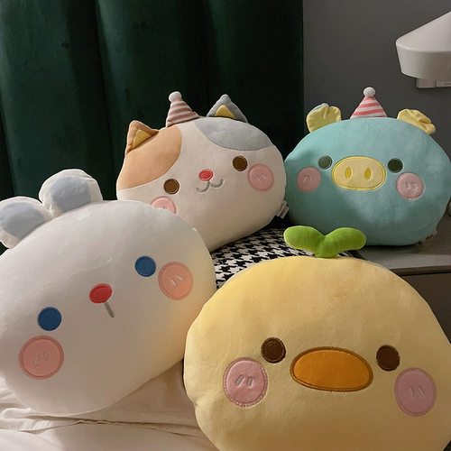 Милая подушка, плюшевая игрушка, зимняя кукла для сна для школьников подходит для мужчин и женщин