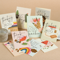 Teachers Day greeting card students start school delivery teacher gift kindergarten graduation season handmade diy handwritten blessings thanks to grateful Cubs homemade Teachers Day Card with envelope 2112